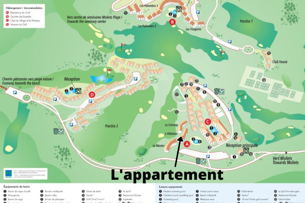 L'Appart Vue Golf Piscines Nature Ocean A Moliets Apartment Екстериор снимка